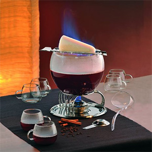 Kela Feuerzangenbowle Set in Aktion